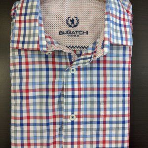 Bugatchi Uomo Men's Plaid Classic Fit Shirt Men's